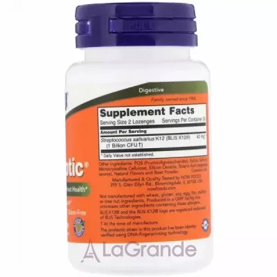 Now Foods Supplements OralBiotic    -