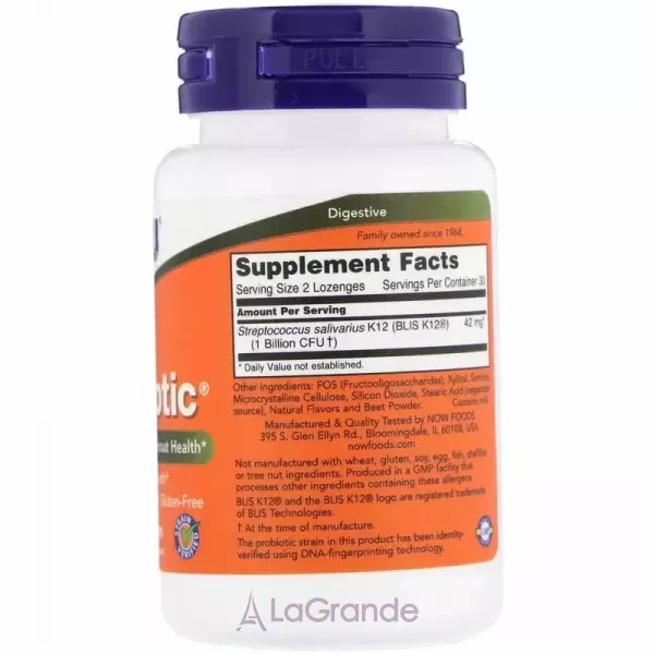 Now Foods Supplements OralBiotic �������� ��� ������'� ���-�������