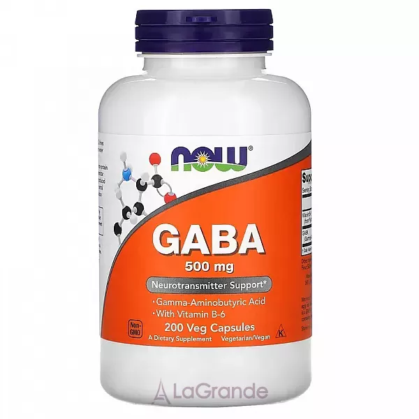 Now Foods Supplements GABA 500mg ���� (�����-����������� �������) ��� ��������� �����
