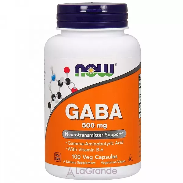 Now Foods Supplements GABA 500mg ���� (�����-����������� �������) ��� ��������� �����