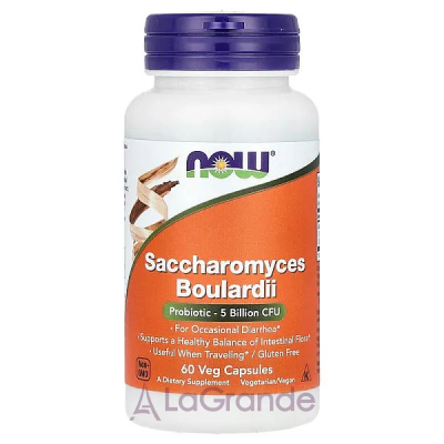 Now Foods Supplements Saccharomyces Boulardii 5 billion CFU   