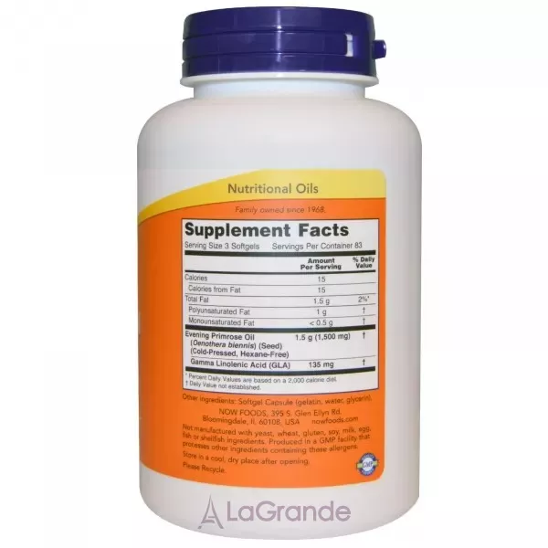 Now Foods Evening Primrose Oil 500 mg ĳ������ ������� 