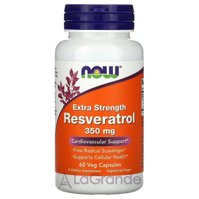 Now Foods Extra Strength Resveratrol 350 mg  , 350  ( - )