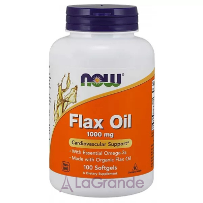 Now Foods Flaxseed Oil 1000 mg  , 1000  ( - )