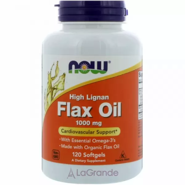 Now Foods Flaxseed Oil 1000 mg ����� ���, 1000 �� (�������� �������-������� �������)