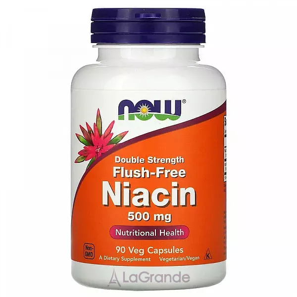 Now Foods Flush-Free Niacin 500 mg ������ (������� �3), ��� �����������, 500 ��