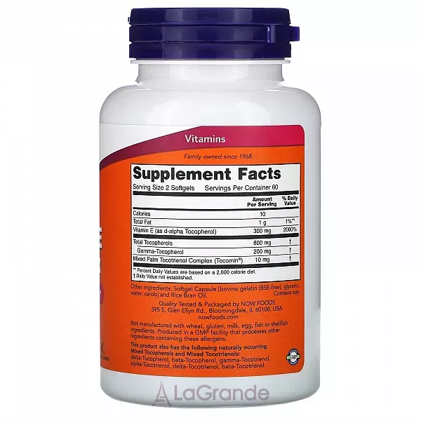 Now Foods Gamma E Complex �������� ������ � (��������������� ������)