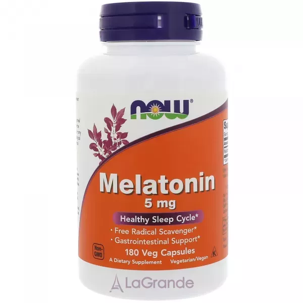 Now Foods Supplements Melatonin 5mg ��������� ��� ��������� ���, ����������� ������� �������, �������������
