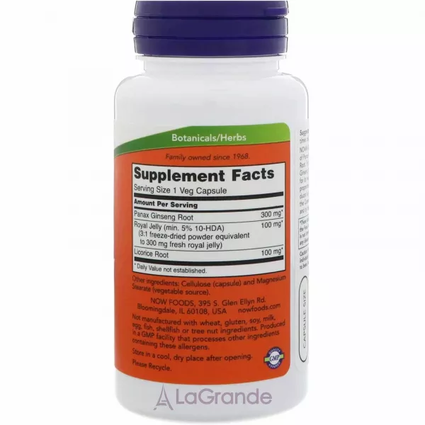 Now Foods Ginseng & Royal Jelly ĳ������ ������� 
