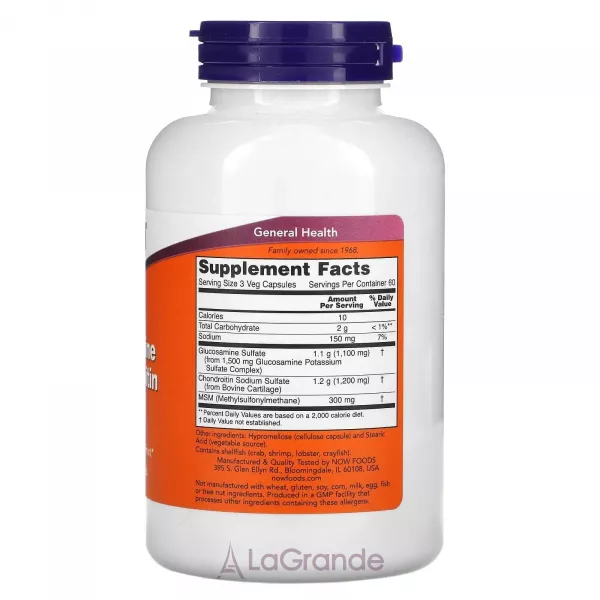 Now Foods Glucosamine & Chondroitin with MSM �������� 