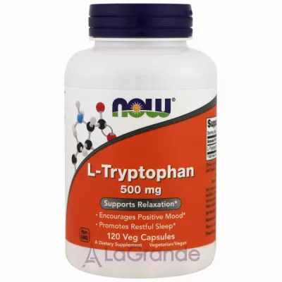 Now Foods Supplements L-Tryptophan 500mg -   ,      