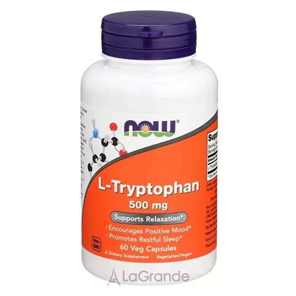 Now Foods Supplements L-Tryptophan 500mg �-��������� ��� ������� �������, ��������� ��� �� ������ ������ �������
