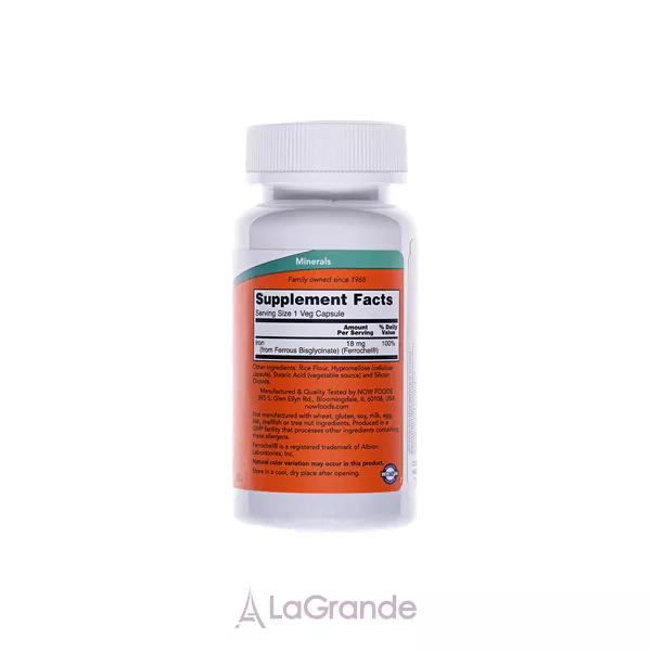 Now Foods Supplements Iron 18mg Ferrochel ��������� ����� ��� ���쳿