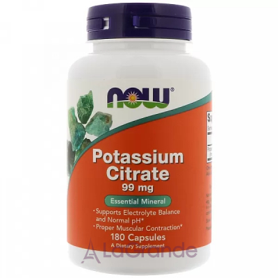 Now Foods Supplements Potassium Citrate 99 mg    ,  ,  ,    