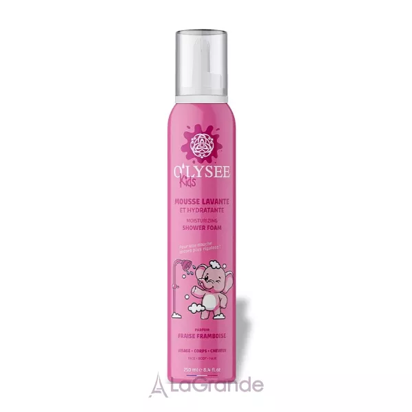 O'LYSEE Whipped Shower Foam Strawberry & Raspberry ������� ����-����� ��� ������� 3 � 1  � �������� �������� � ������