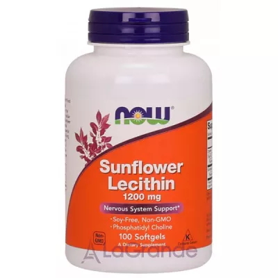 Now Foods Supplements Sunflower Lecithin 1200 mg        ,  