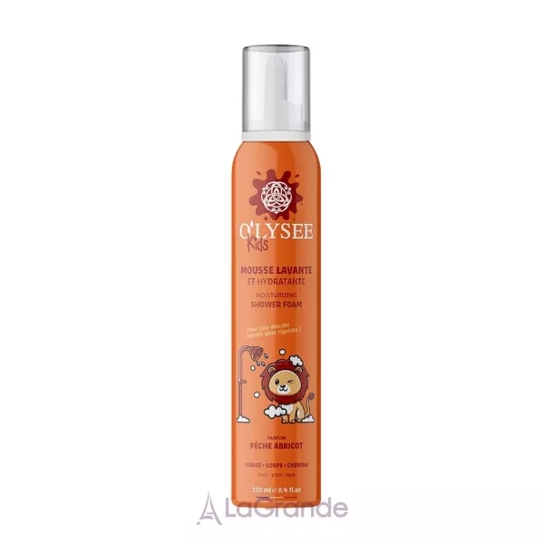 O'LYSEE Whipped Shower Foam Peach & Apricot ������� ����-����� ��� ������� 3 � 1 � �������� ������� � ��������