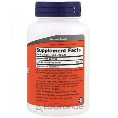 Now Foods L-Glutamine 500 mg ĳ  