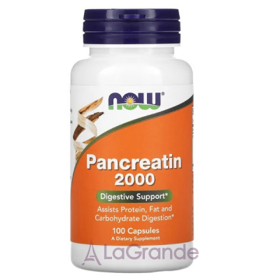 Now Foods Supplements Pancreatin 2000         