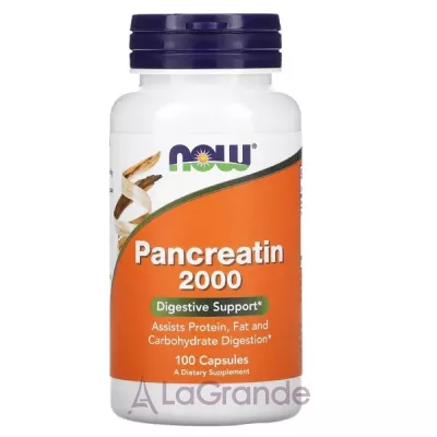 Now Foods Supplements Pancreatin 2000         