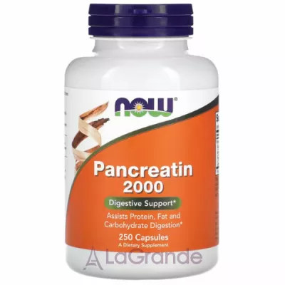 Now Foods Supplements Pancreatin 2000         