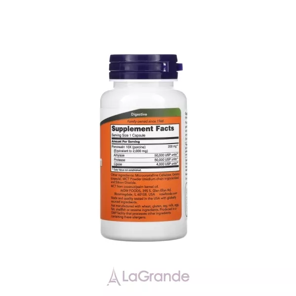 Now Foods Supplements Pancreatin 2000 �������� ������������� �������� ��� ���������� ������������� �� �������� ��