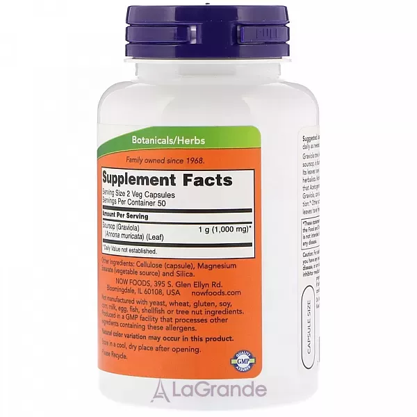 Now Foods Graviola 500 mg ĳ������ ������� 
