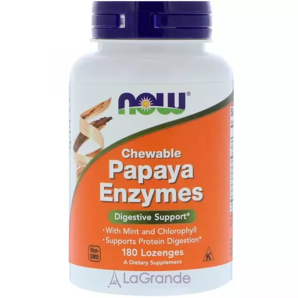Now Foods Supplements Digestive Support Papaya Enzymes ������ �������� �����
