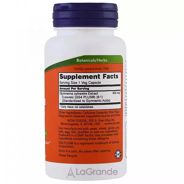Now Foods Gymnema Sylvestre 400 mg ĳ������ ������� 