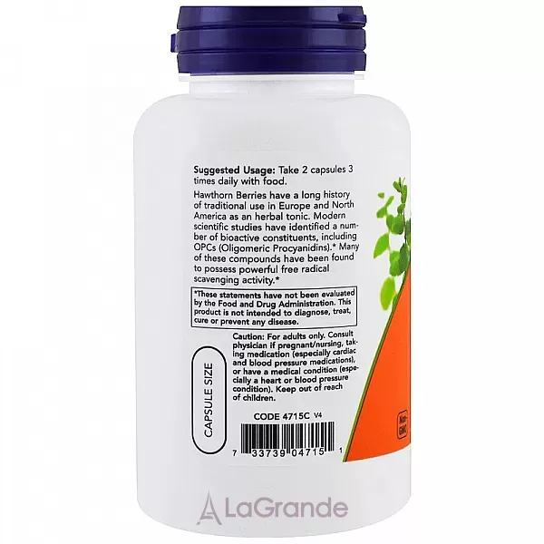 Now Foods Hawthorn Berry 540 mg ĳ������ ������� 