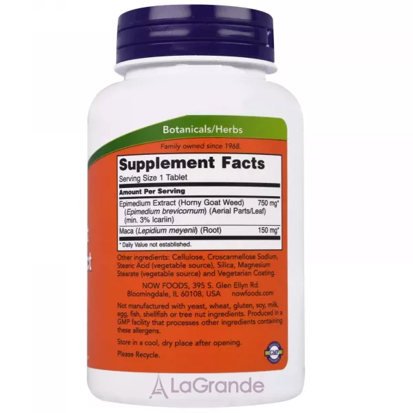 Now Foods Horny Goat Weed Extract 750 mg �������� 