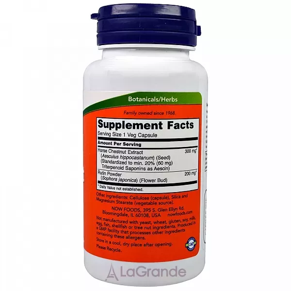 Now Foods Horse Chestnut 300 mg ����������� ������� 