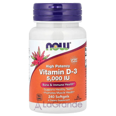 Now Foods Supplements VIT D-3 5000 IU  D3   , , , - 