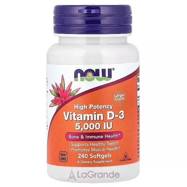 Now Foods Supplements VIT D-3 5000 IU ³���� D3 ��� ������'� �����, ����, �����, ������-�������� �������