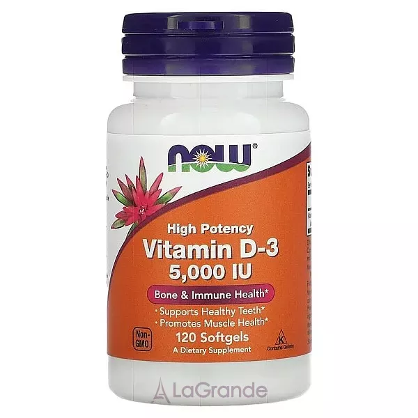 Now Foods Supplements VIT D-3 5000 IU ³���� D3 ��� ������'� �����, ����, �����, ������-�������� �������