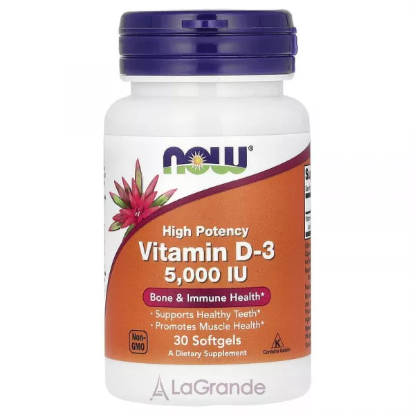 Now Foods Supplements VIT D-3 5000 IU ³���� D3 ��� ������'� �����, ����, �����, ������-�������� �������