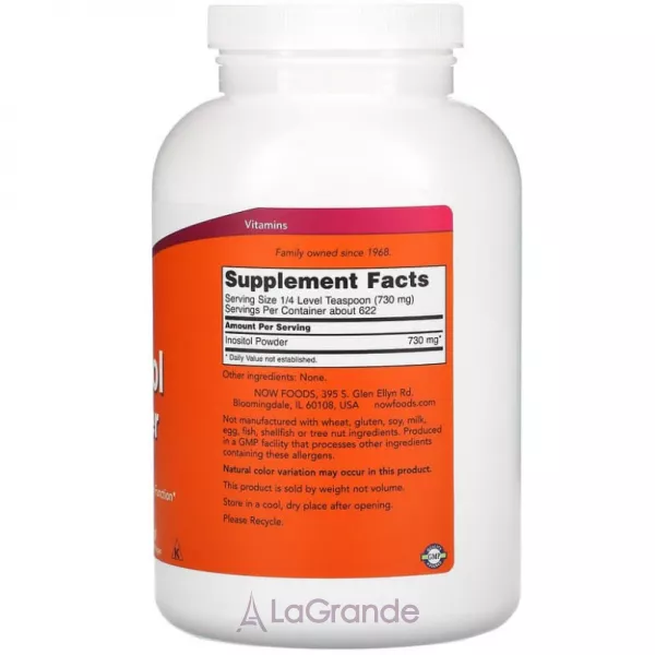 Now Foods Inositol Powder ������� ������� ��� �������� ������'� ������ ��������� 