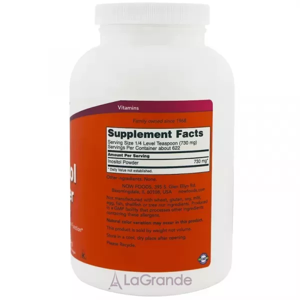 Now Foods Inositol Powder ������� ������� ��� �������� ������'� ������ ��������� 