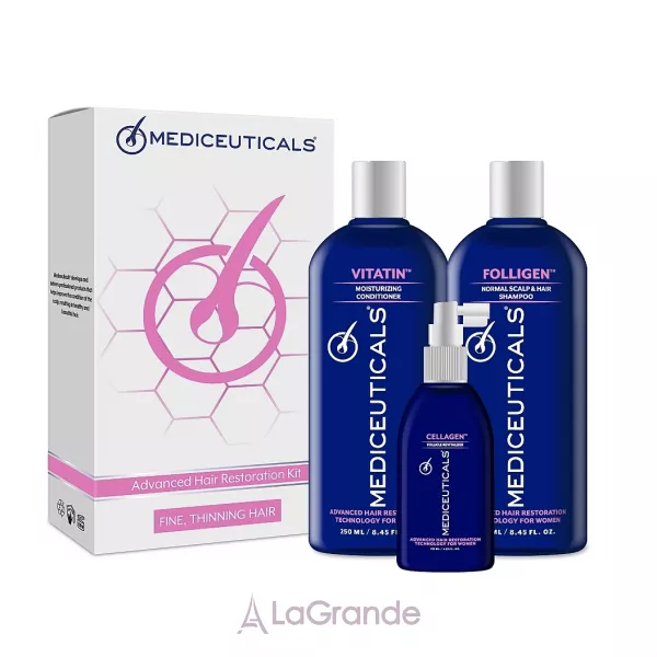 Mediceuticals Advanced Hair Restoration Fine Thinning Hair ����� ��� �������������� ����� ������ (shm/250ml + cond/250ml + ser/125ml)