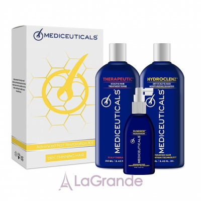 Mediceuticals Advanced Hair Restoration Dry Thinning Hair For Men         (shm/250ml + cond/250ml + ser/125ml)