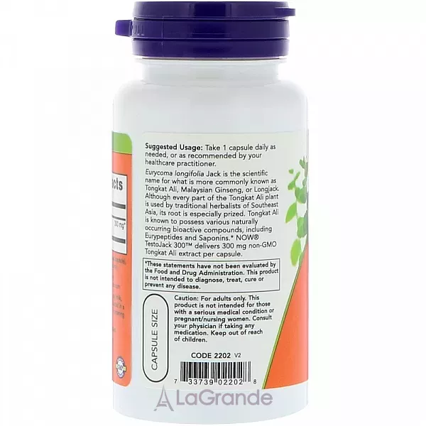 Now Foods Supplements Testo Jack 300 ������� ��� ��������������� ������'� �������