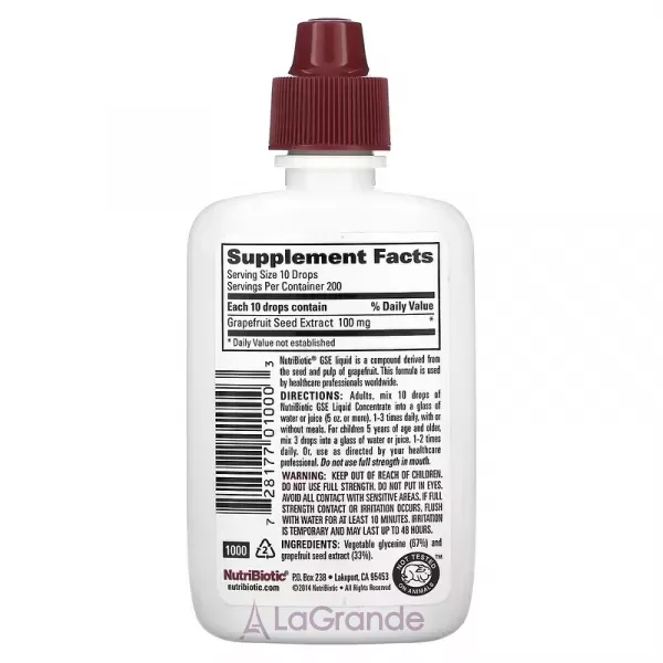 Nutribiotic Vegan GSE Grapefruit Seed Extract г���� ���������� ��������� ������ ���������� ��� ������, ������, �������-������� ������