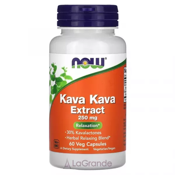 Now Foods Kava Kava Extract 250 mg �������� ���� ����, 250 �� (��� ������������)