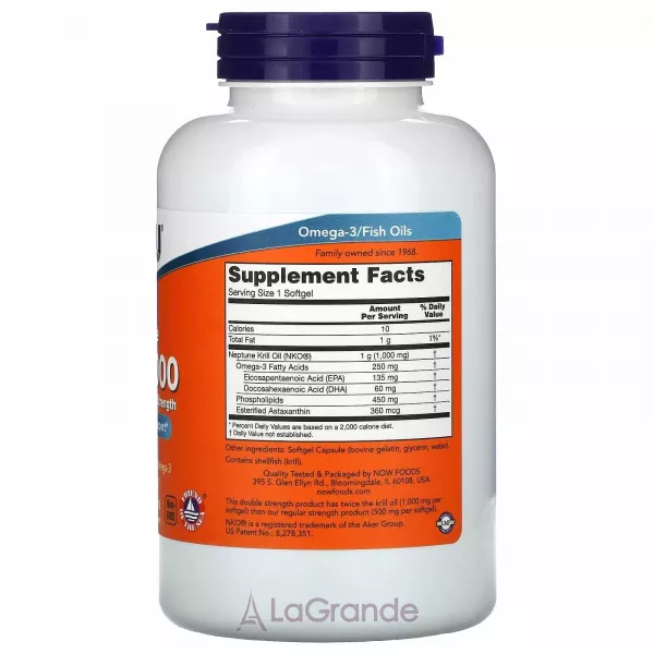 Now Foods Neptune Krill 1000 mg ��� �����, ������� ����, 1000 �� (�������� �������-������� �������)