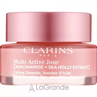 Clarins Multi-Active Jour Niacinamide+Sea Holly Extract Glow Boosting Line-Smoothing Day Cream       