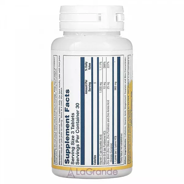 Solaray Supplements L-Lysine Free Form 1000mg �������������� �-˳��