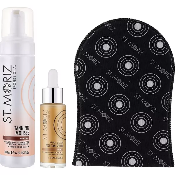 St.Moriz Ready To Glow (bronzer/200ml + f/ser/25ml + applicator/1pc) �������������� ����� ��� ������ 3�1