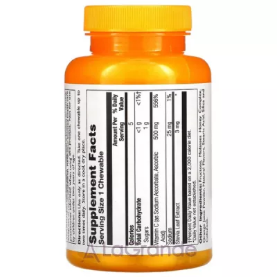 Thompson C500 mg Chewable Natural Orange Flavor    500        