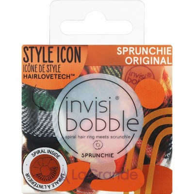 Invisibobble Sprunchie Fall in Love Channel the Flannel -  , ///