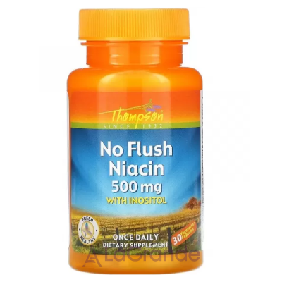 Thompson No Flush Niacin 500 mg  B3  500   